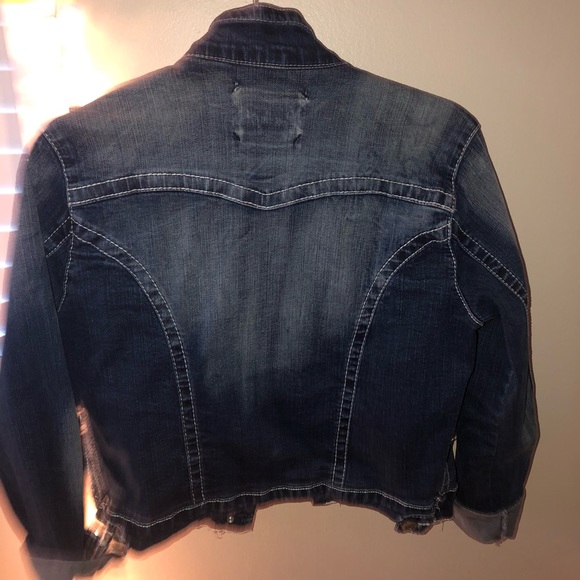 Dark wash jean jacket - Picture 2 of 2